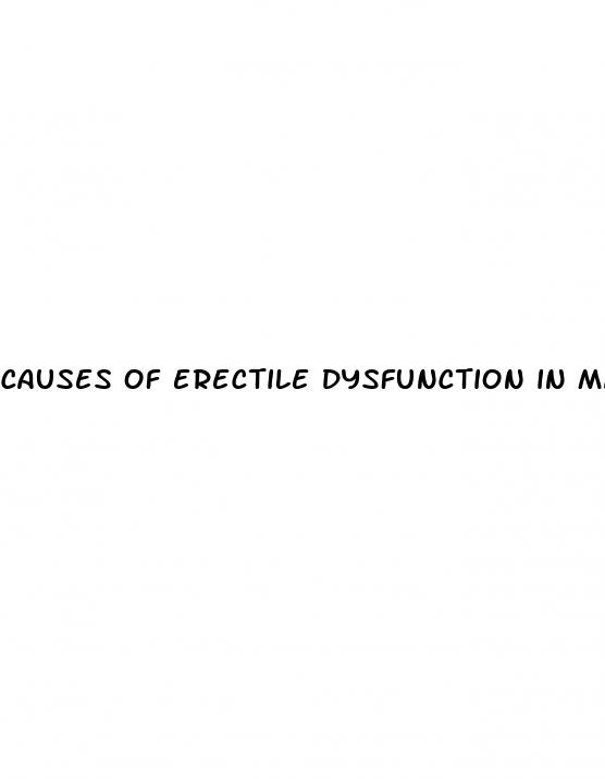 causes of erectile dysfunction in males