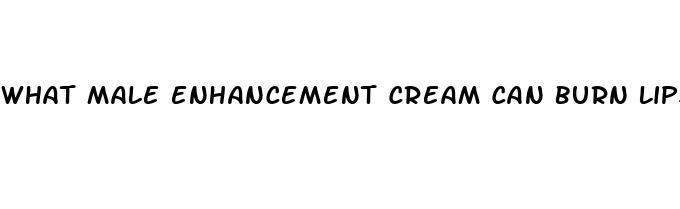 what male enhancement cream can burn lips