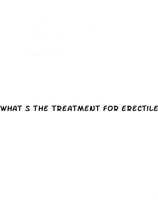 what s the treatment for erectile dysfunction