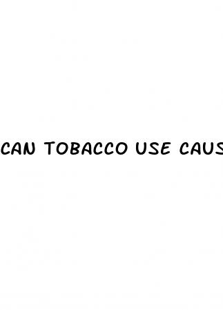 can tobacco use cause erectile dysfunction