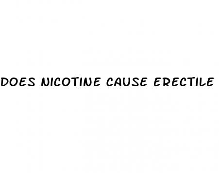 does nicotine cause erectile dysfunction