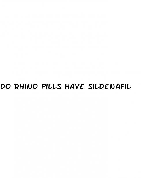 do rhino pills have sildenafil