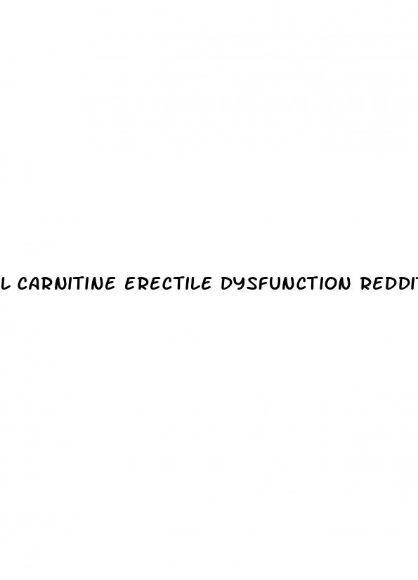 l carnitine erectile dysfunction reddit
