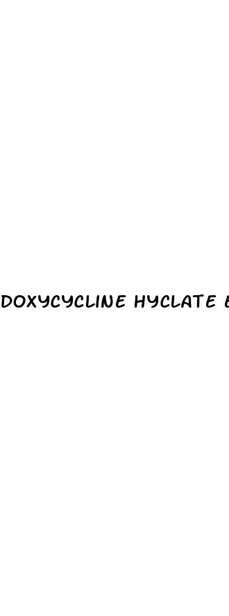 doxycycline hyclate erectile dysfunction