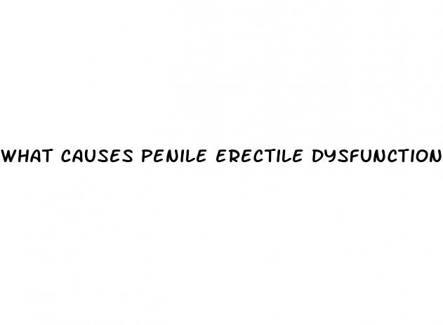 what causes penile erectile dysfunction