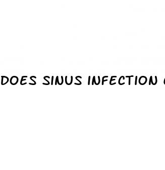 does sinus infection cause erectile dysfunction
