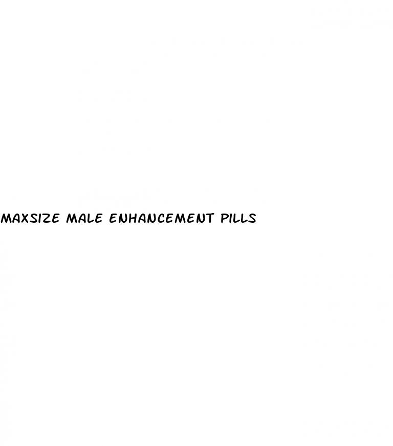 maxsize male enhancement pills
