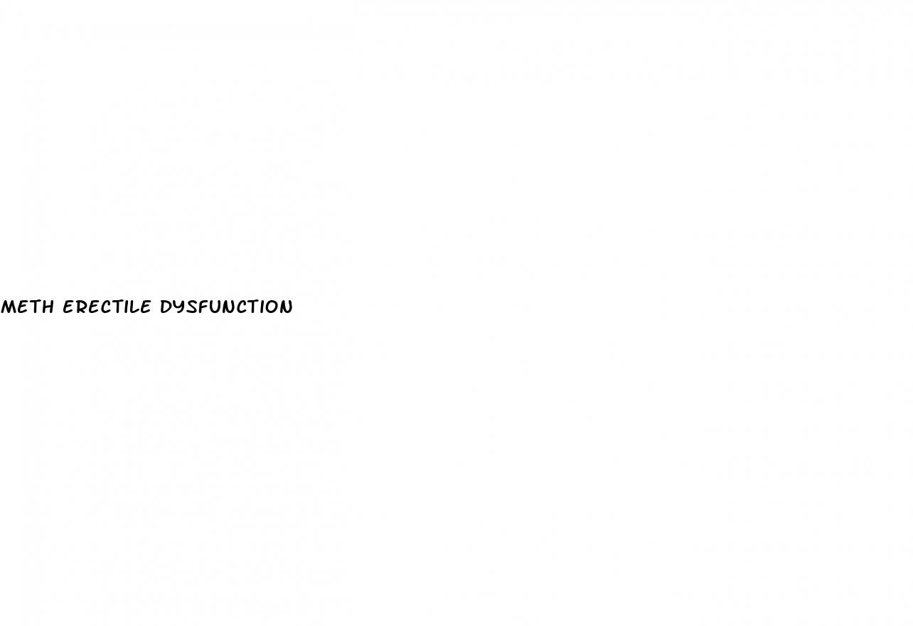 meth erectile dysfunction