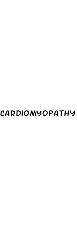 cardiomyopathy erectile dysfunction