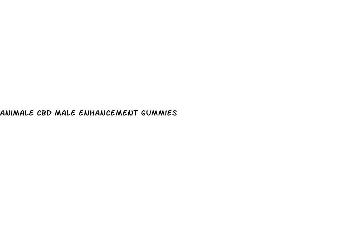 animale cbd male enhancement gummies