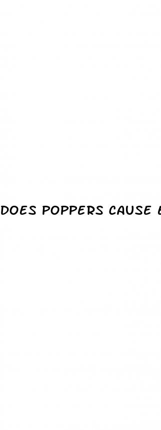 does poppers cause erectile dysfunction