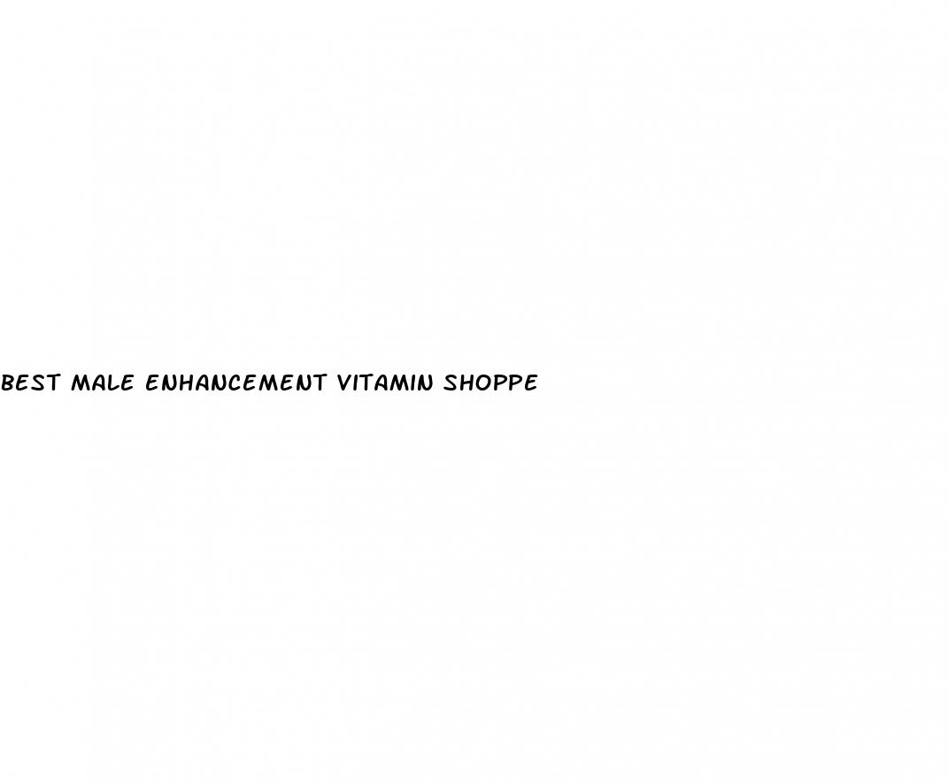 best male enhancement vitamin shoppe