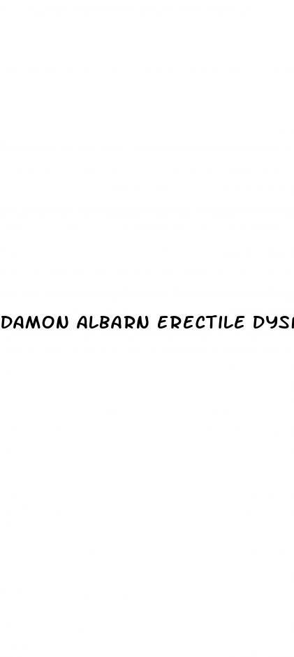 damon albarn erectile dysfunction