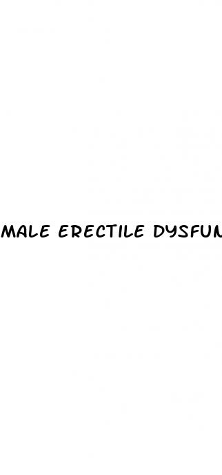 male erectile dysfunction medicine