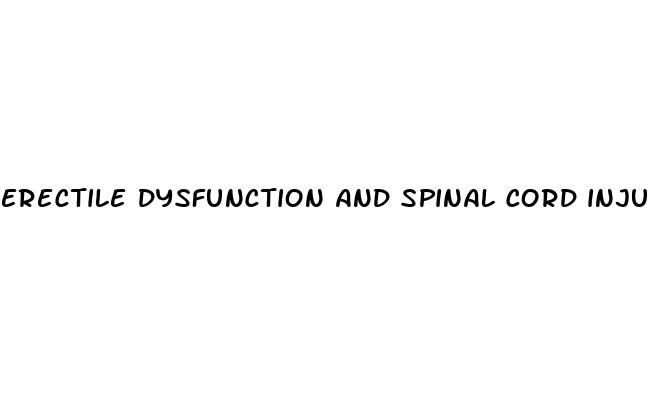 erectile dysfunction and spinal cord injury