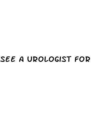 see a urologist for erectile dysfunction