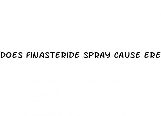 does finasteride spray cause erectile dysfunction