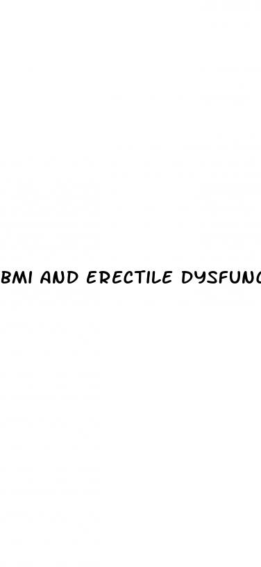 bmi and erectile dysfunction