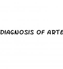 diagnosis of arteriogenic erectile dysfunction