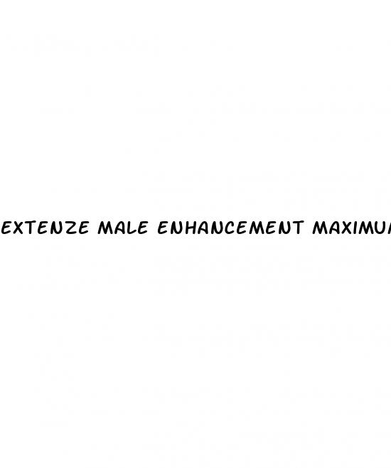 extenze male enhancement maximum strength