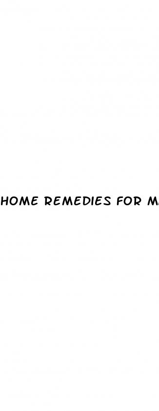 home remedies for male enhancement