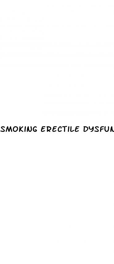 smoking erectile dysfunction recovery