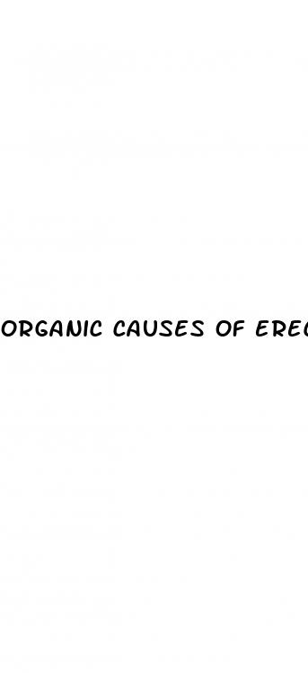 organic causes of erectile dysfunction