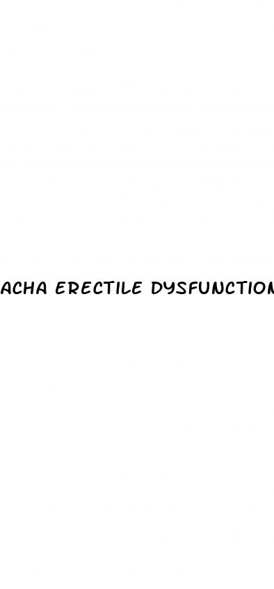 acha erectile dysfunction
