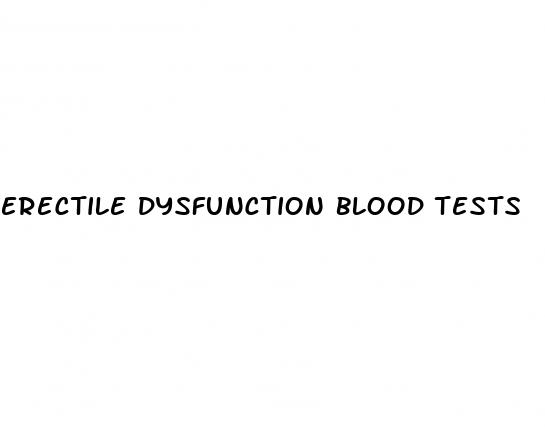 erectile dysfunction blood tests