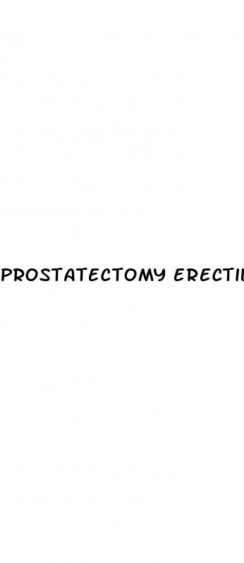 prostatectomy erectile dysfunction rate