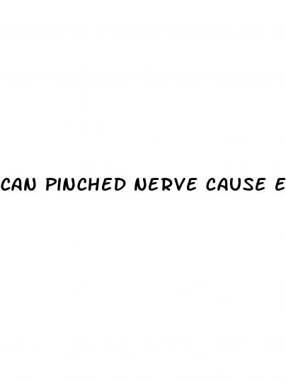 can pinched nerve cause erectile dysfunction