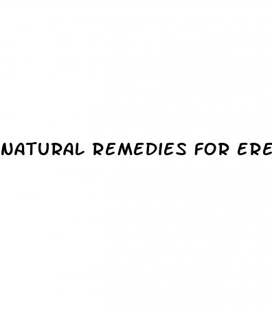 natural remedies for erectile dysfunction and premature ejaculation