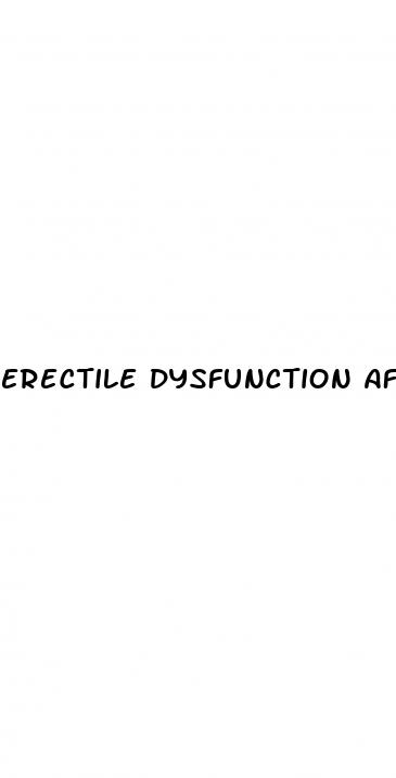 erectile dysfunction after spinal anesthesia