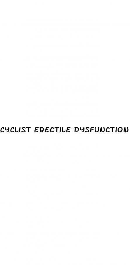 cyclist erectile dysfunction