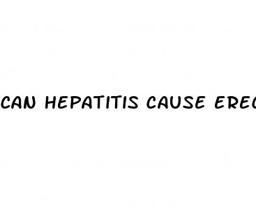 can hepatitis cause erectile dysfunction