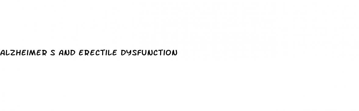 alzheimer s and erectile dysfunction