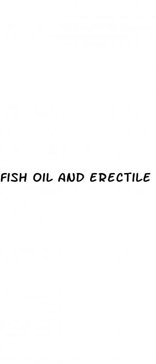 fish oil and erectile dysfunction