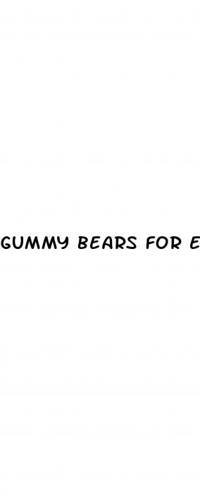 gummy bears for erectile dysfunction