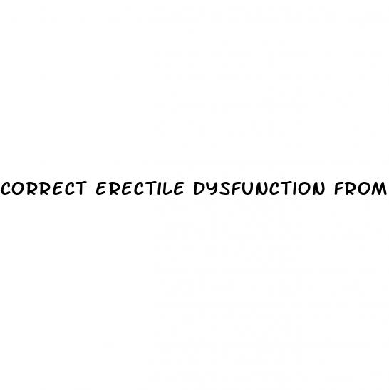 correct erectile dysfunction from type 2 diabetes