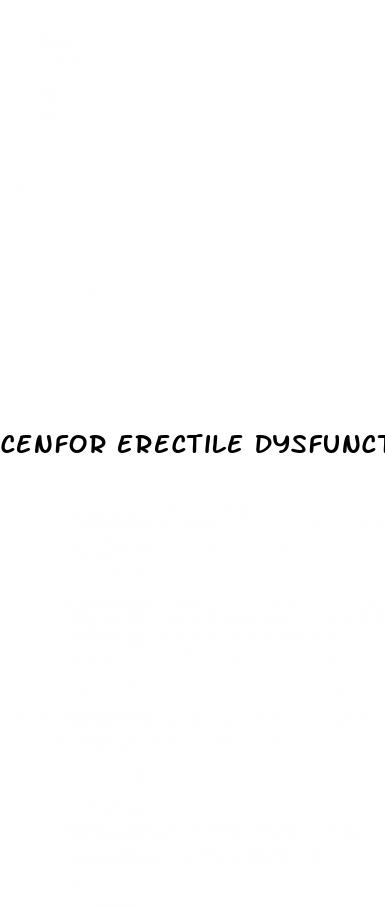 cenfor erectile dysfunction