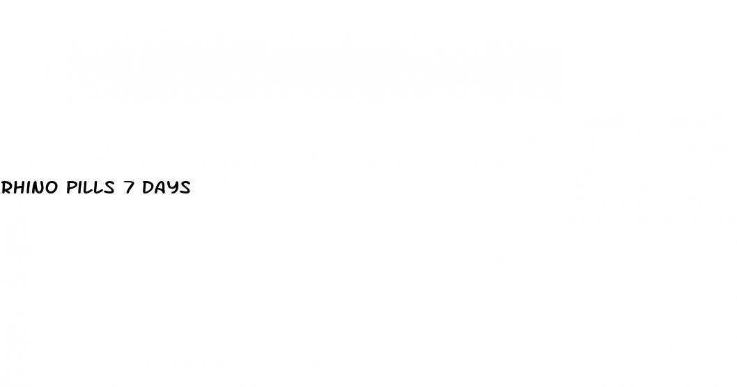 rhino pills 7 days
