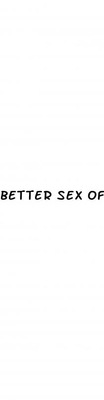 better sex off the pill