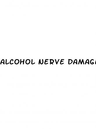alcohol nerve damage erectile dysfunction