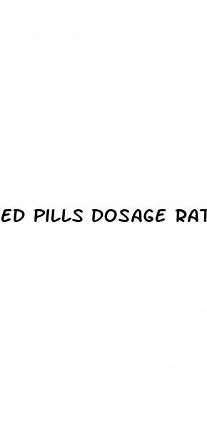 ed pills dosage rate charts
