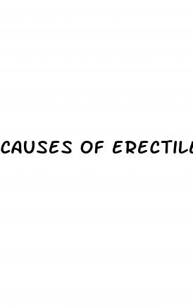 causes of erectile dysfunction in man