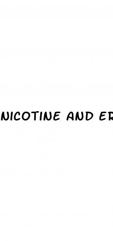 nicotine and erectile dysfunction