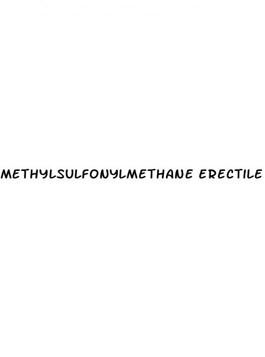 methylsulfonylmethane erectile dysfunction
