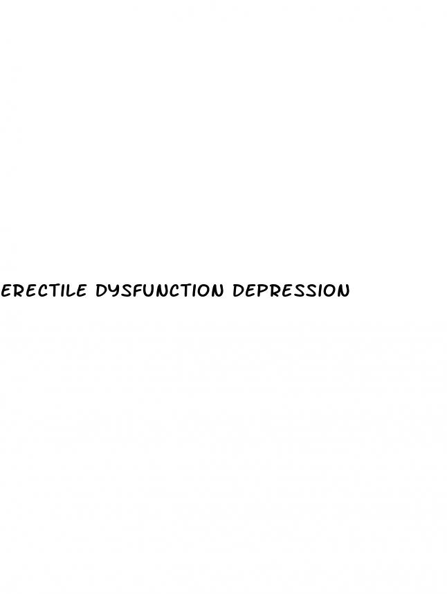erectile dysfunction depression