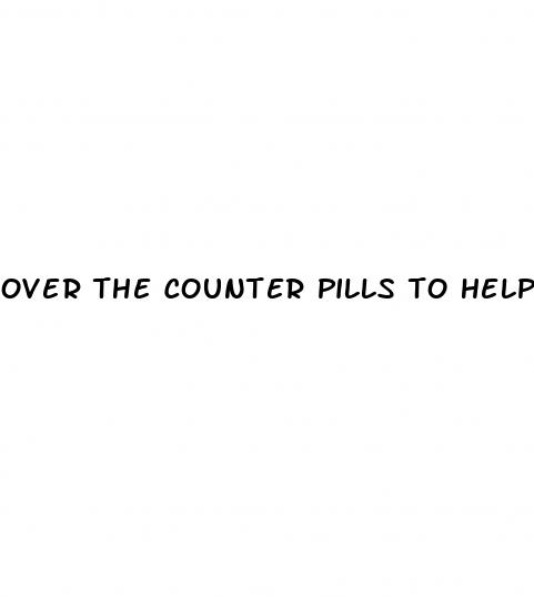 over the counter pills to help ed