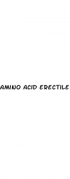 amino acid erectile dysfunction